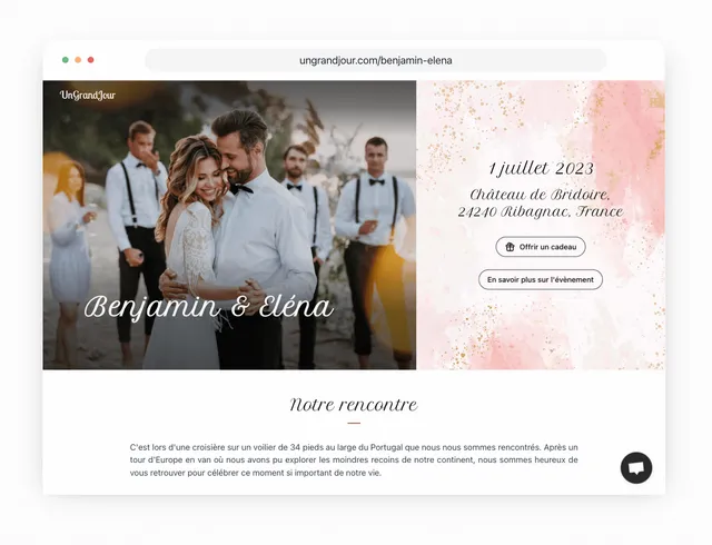 11 astuces pour créer le site de mariage parfait