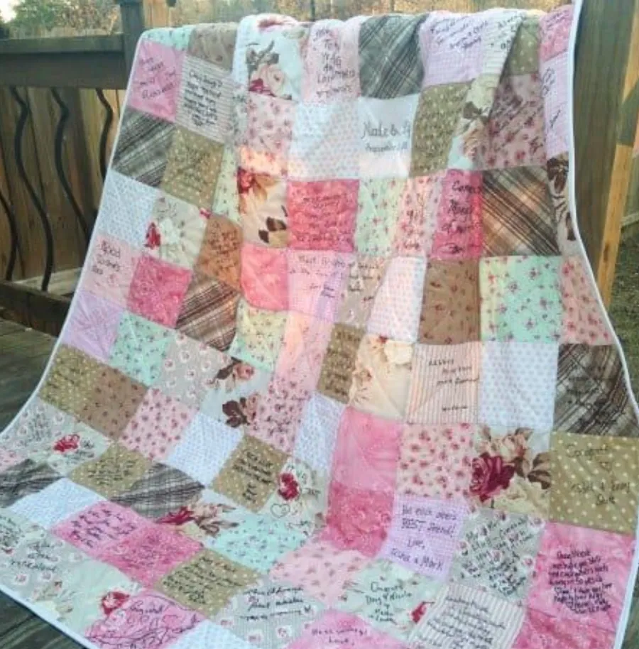 une couverture en patchwork