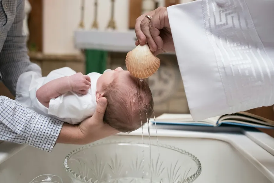 le baptême d'un nourrisson