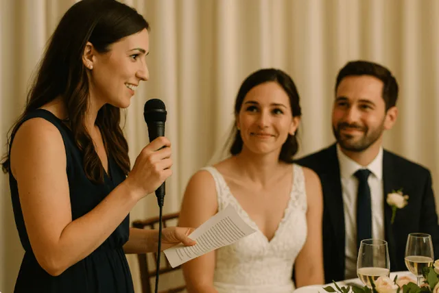 Discours de mariage soeur de la mariée / du marié : exemples et mode d’emploi