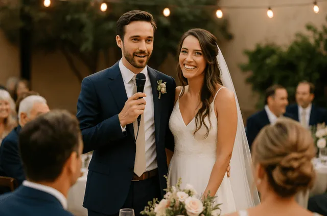 9 exemples de discours des mariés aux invités (lui, elle, en duo)